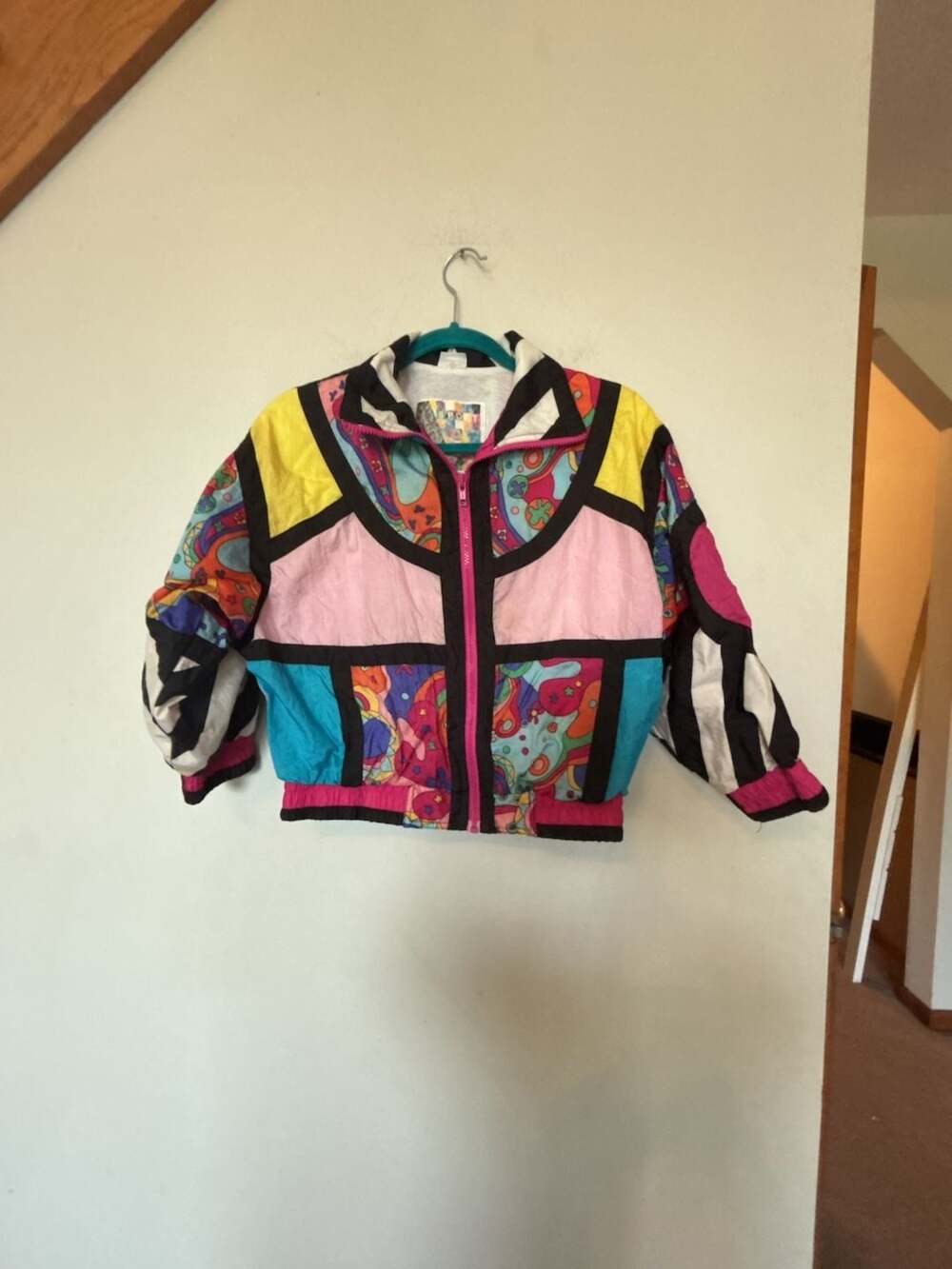 Vintage Sport Brand 90s Multi-color windbreaker 7/8 kids